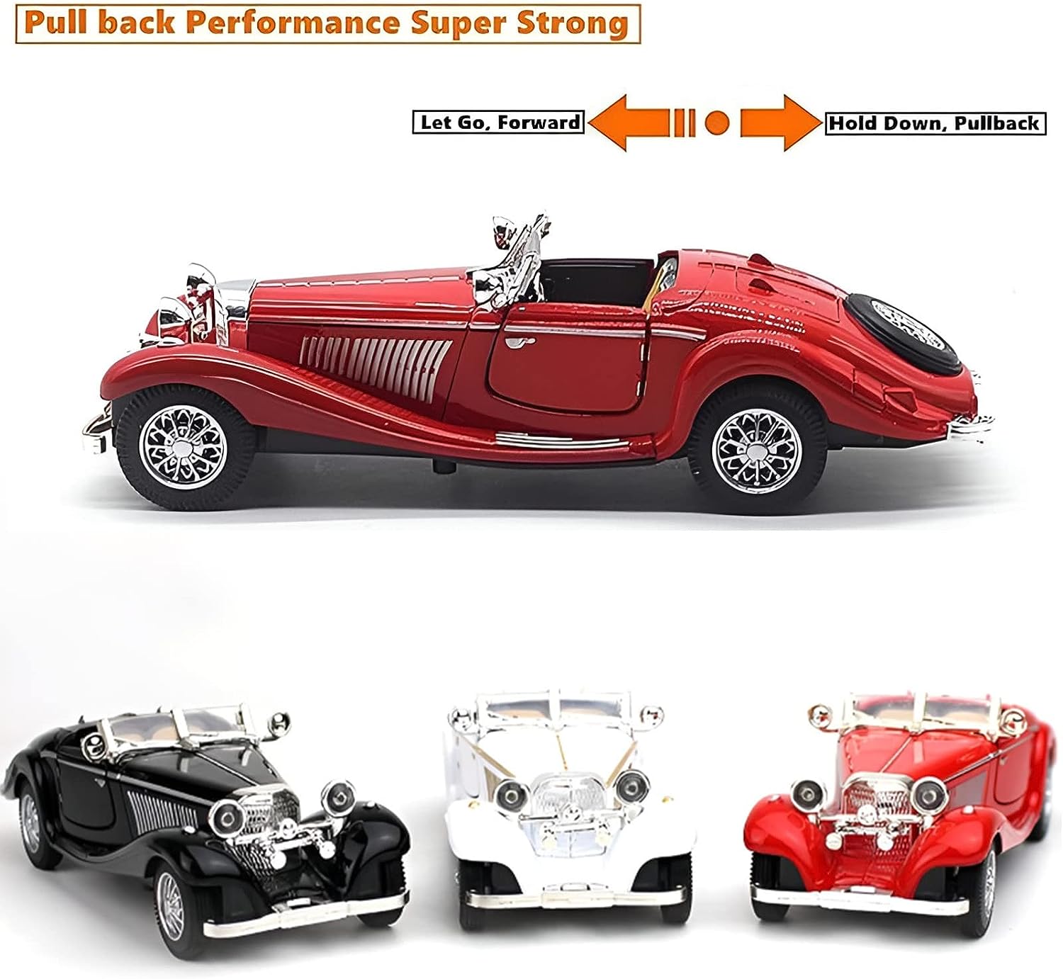 128 scale pullback diecast metal antique classic model cars collectible toy gifts redlength 65in168cm review