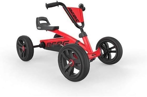 BERG Pedal Kart Buzzy Red | Pedal go Kart, Ride on Toys for Boys and Girls, Go Kart, Toddler Ride on Toys, Outdoor Toys, Go cart for Ages 2-5 Years