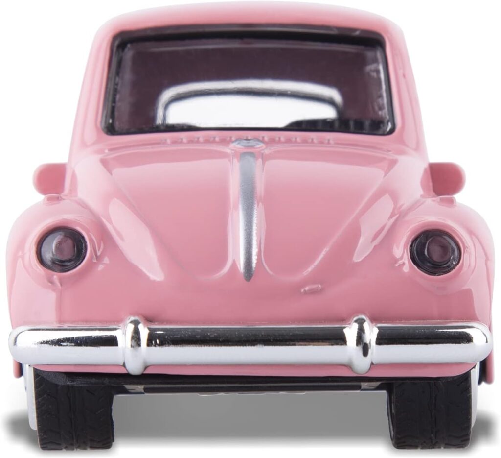 Die Cast Alloy Beetle Car Model , 1:36 Pullback Toy Vehicle with Opening Doors , Vintage Classic Car Toys for Kids and Adults