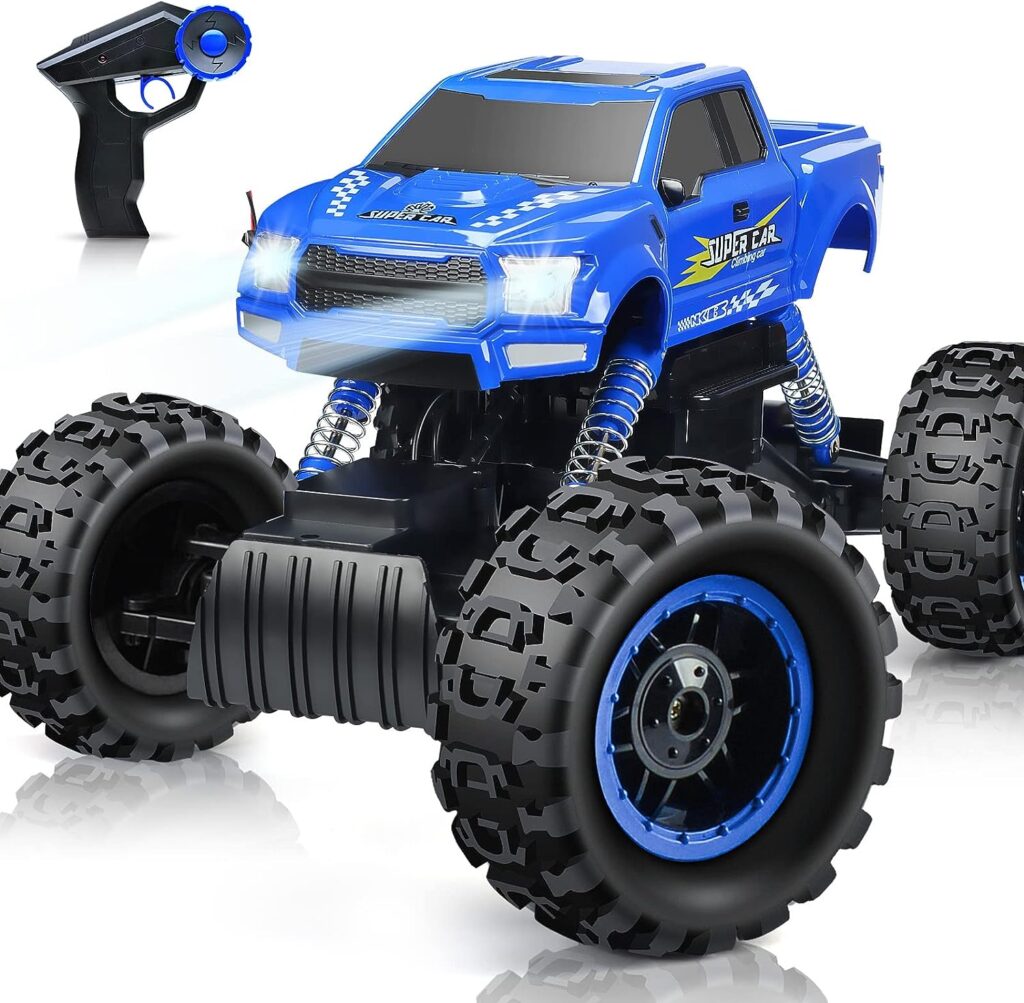 Double E RC Cars Remote Control Car 1:12 Off Road Monster Truck for Boy Adult Gifts,2.4Ghz All Terrain Hobby Car,4WD Dual Motors LED Headlight Rock Crawler