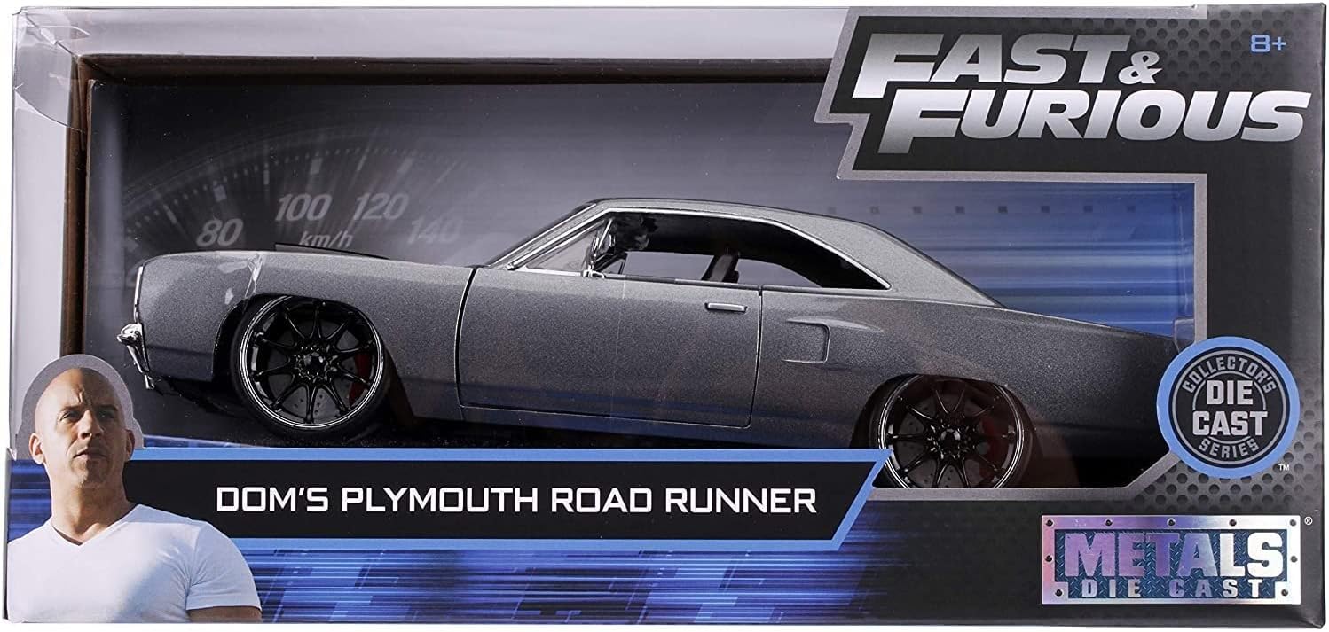 fast furious 124 doms 1970 plymouth roadrunner die cast car review