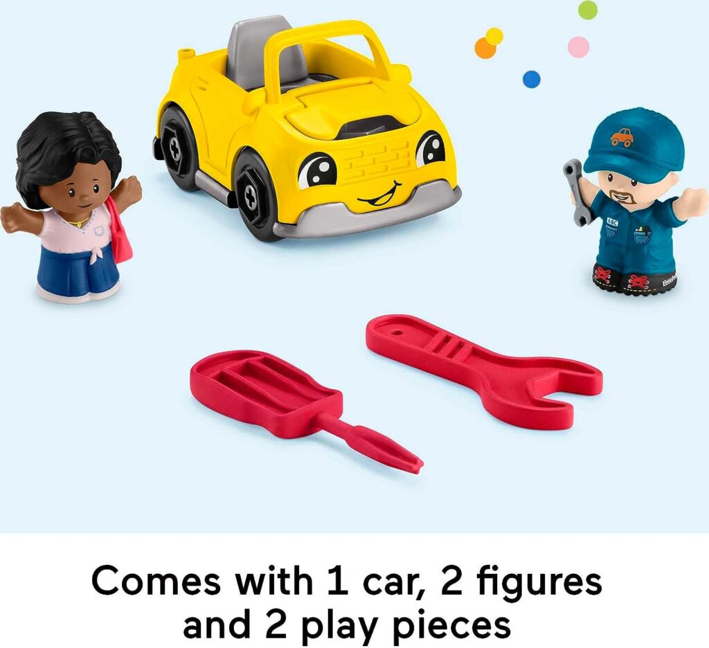 Fisher-Price Little People Toddler Playset Light-Up Learning Garage with Smart Stages Plus Toy Car and Ramp for Ages 1+ Years