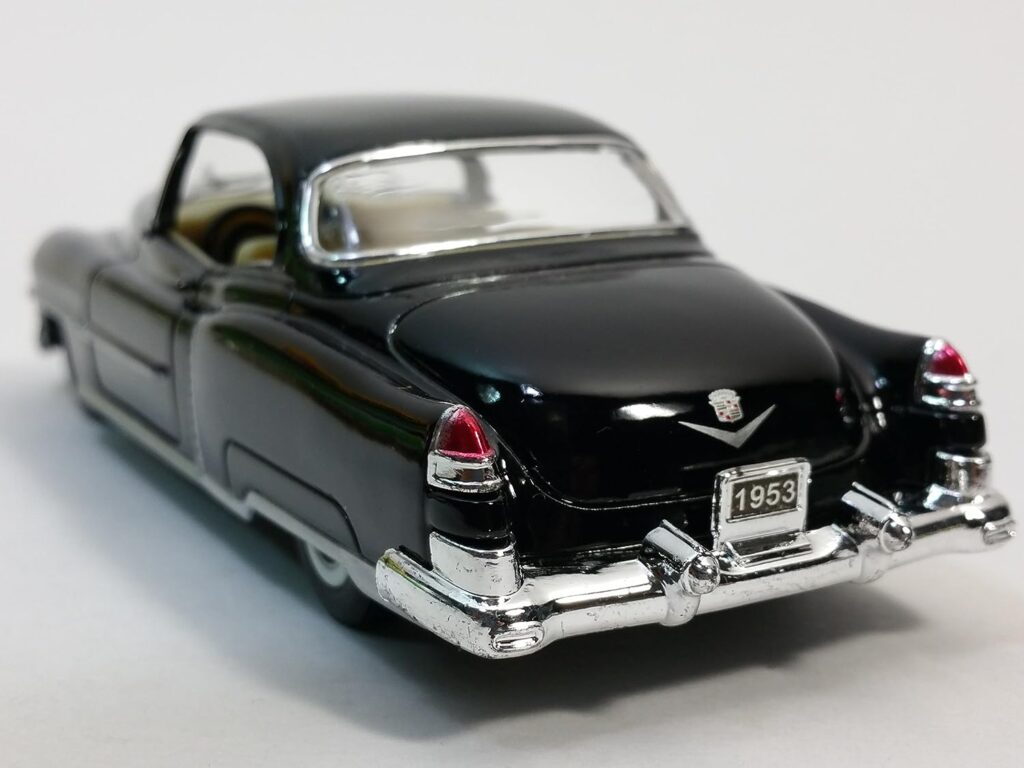 Kinsmart 1953 Cadillac Series 62 Black 2 Door Coupe 1/43 O Scale Diecast Car