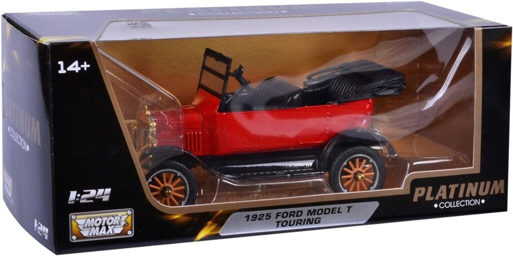 Motormax 1925 Ford Model T Touring Red 1/24 Diecast Model Car