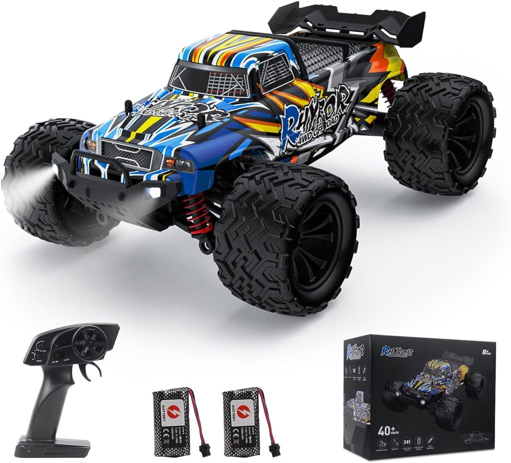 Rhybor High Speed RC Cars 40KPH for Adult, 9500E 1:16 Scale Remote Control Monster Truck, Racing Hobby RC Car for Adults, 4WD All Terrain Off-Road RC Truck for Boys