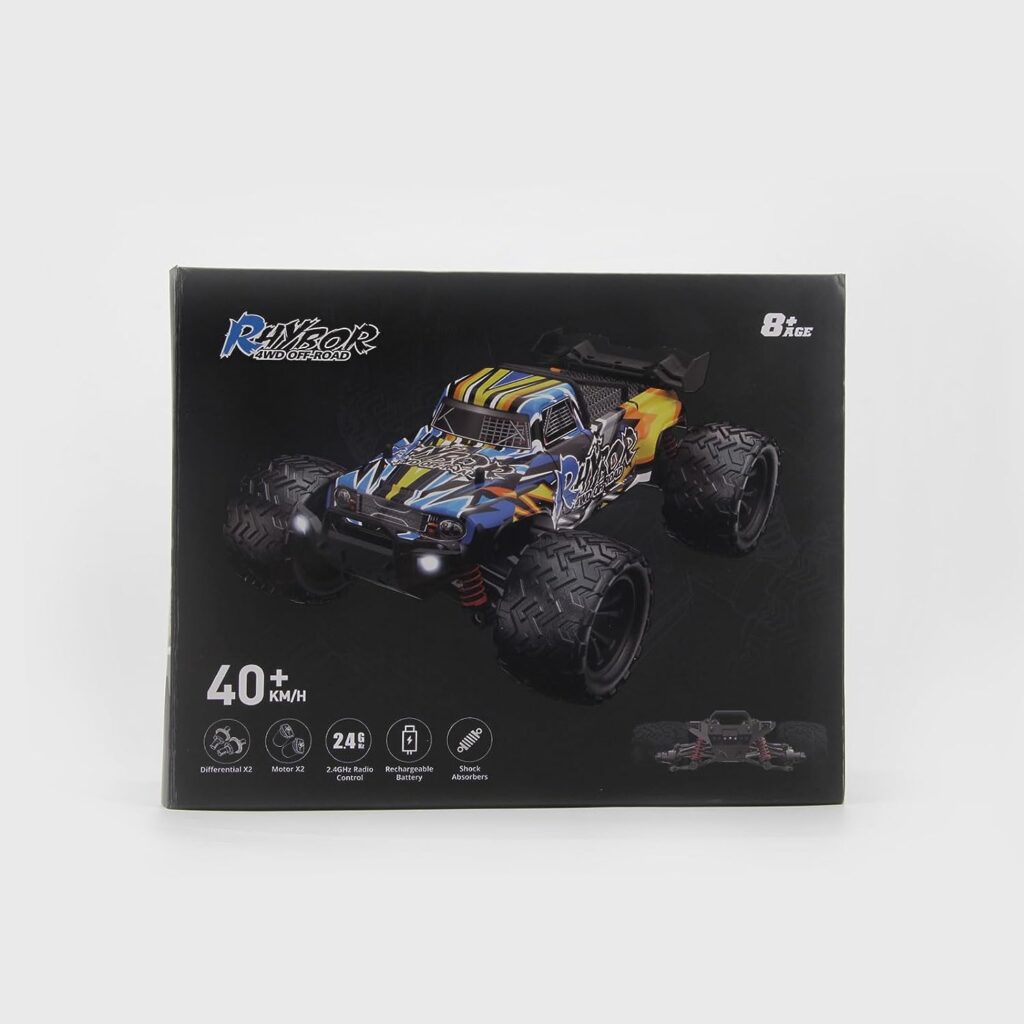 Rhybor High Speed RC Cars 40KPH for Adult, 9500E 1:16 Scale Remote Control Monster Truck, Racing Hobby RC Car for Adults, 4WD All Terrain Off-Road RC Truck for Boys