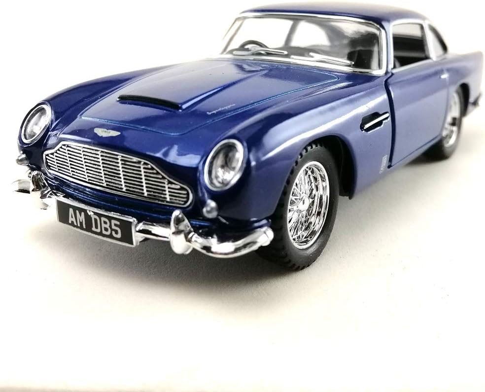 sport racing classic model car die cast 138 1963 aston martin db5 blue color toy collection pull back open door hobby co 4