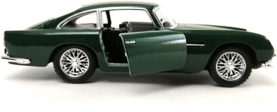 Sport Racing Classic Model Car Die-Cast 1:38 1963 Aston Martin DB5 Green Color Toy Collection Pull Back Open Door Hobby Collectible,unisex