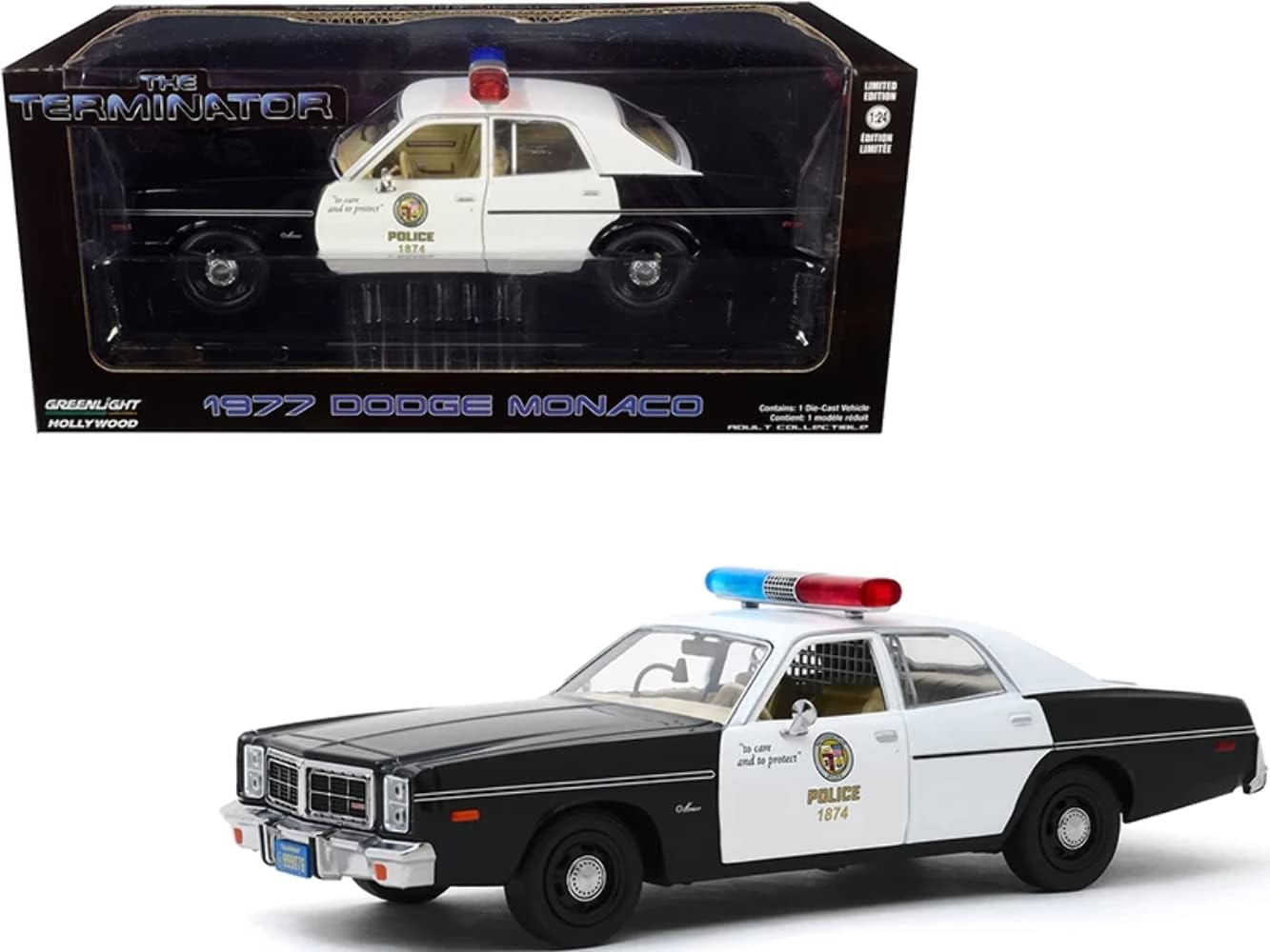 1977 dodge monaco metropolitan police diecast model car review