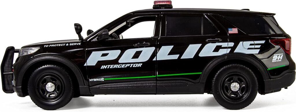 All Star Toys 2022 Ford Explorer Police Interceptor Utility Promo 1:24 Diecast Model Car Exclusive Motormax 76992