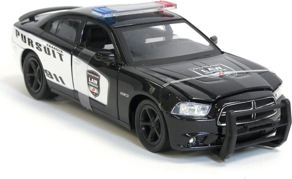 New Ray Dodge Charger Pursuit Diecast Police Car 1/24 Scale